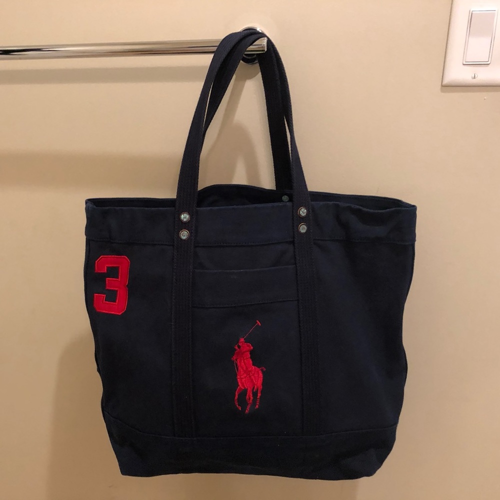 Ralph Lauren Big Pony Canvas Tote